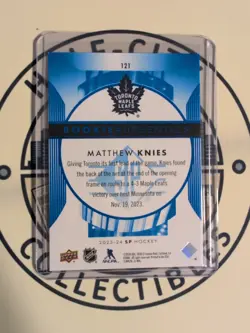 2023-24 SP Authentics Matthew Knies Rookie Blue #121 RC Toronto Maple Leafs - Image 2