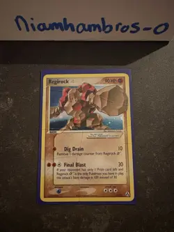 Pokemon Regirock Star EX Legend Maker Ultra Rare Holo Basic 90HP 91/92 Card - Image 2