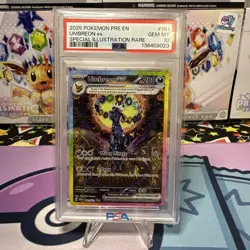 Pokemon TCG Prismatic Evolutions Umbreon EX Card 161/131 Sir PSA 10 Gem Mint - Image 1