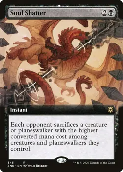 MTG Magic the Gathering Soul Shatter (345/493) Zendikar Rising LP - Image 1