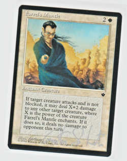 Magic the Gathering ~ Farrel's Mantle ~ M/NM ~ Fallen Empires Signed by Artist - Image 1
