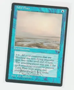 Magic the Gathering ~ Tidal Flats ~ M/NM ~ Fallen Empires ~ Signed by Artist #3 - Image 1