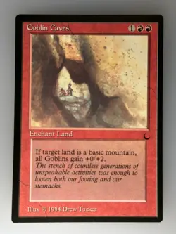 MTG Goblin Caves The Dark (DRK) C NM Magic - Image 1