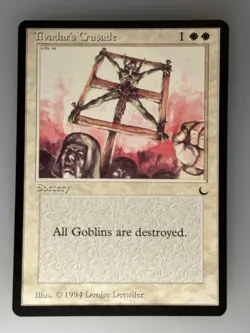 MTG Tivadar's Crusade The Dark (DRK) U NM Magic - Image 1