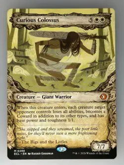 MTG Curious Colossus (Showcase) Lorwyn Eclipsed (ECL) M 298 NM Magic - Image 1