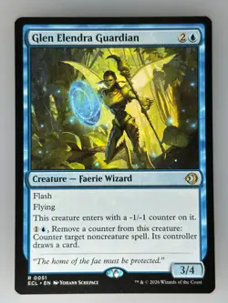 MTG Glen Elendra Guardian Lorwyn Eclipsed (ECL) R 51 NM Magic - Image 1