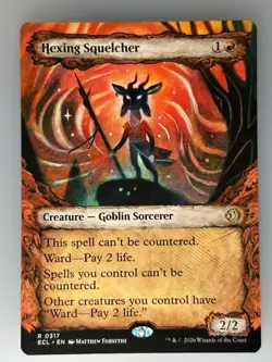 MTG Hexing Squelcher (Showcase) Lorwyn Eclipsed (ECL) R 317 NM Magic - Image 1