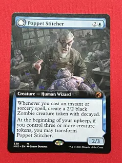 Poppet Stitcher - Extended Art 339 Regular NM - Midnight Hunt MTG - Image 1