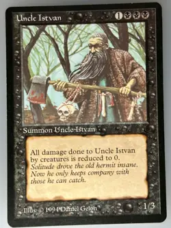 MTG Uncle Istvan The Dark (DRK) U NM Magic - Image 1