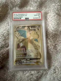 Pokemon TCG Dragonite EX Full Art 106/108 XY Evolutions 2016 PSA 10 GEM MINT - Image 1