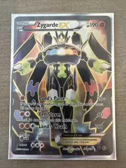 Pokemon TCG Zygarde EX 54a/124 Alternate Art Full Art XY Fates Collide NM/MINT+ - Image 1