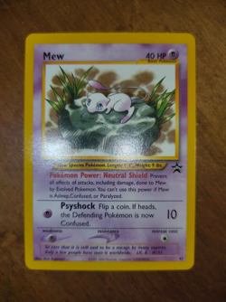 Pokemon Mew Card 47 Promo Black Star Wizards of the Coast Near Mint - Image 1