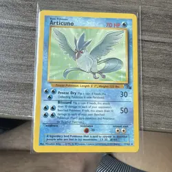 Pokemon TCG Articuno 17/62 Unlimited Non-Holo Rare Fossil Set 1999 - LP - Image 1