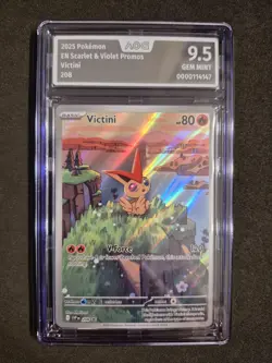 2025 Pokemon, Victini, Scarlet & Violet Promo, SVP 208, Englisch, AOG 9.5 - Image 1