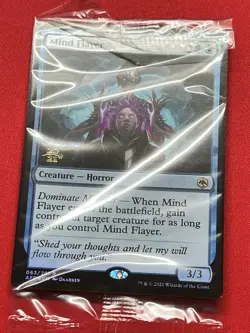 MTG Mind Flayer Foil Prerelease Promo Adventures in the Forgotten Realms Sealed - Image 1
