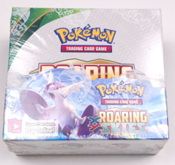 Roaring Skies Booster Box Pokemon XY TCG Sealed (Holes in Plastic on Side) - Image 1