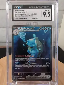 Pokemon TCG Blastoise EX Scarlet & Violet 151 - 200/165 CGC 9.5 Gem Mint - Image 1