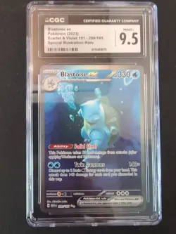 Pokemon TCG Blastoise EX Scarlet & Violet 151 - 200/165 CGC 9.5 Gem Mint - Image 2