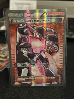 Pokemon Team Rocket's Handiwork 124/124 Fates Collide Holo Ultra Rare - Image 1