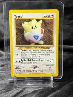 Neo Destiny Togepi 56/105 Uncommon Pokemon Unlimited LP - Image 2