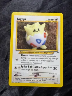 Neo Destiny Togepi 56/105 Uncommon Pokemon Unlimited LP - Image 4