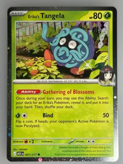 Pokemon Erika's Tangela ME: Ascended Heroes (Cosmos Holo) (ASC) 007/217 NM Promo - Image 1