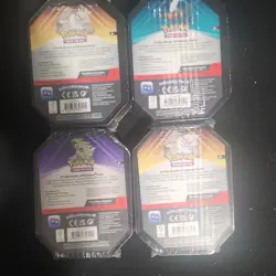 Pokemon Triple Whammy Tin Box Set 2024 Slaking Tyranitar English Booster - Image 3