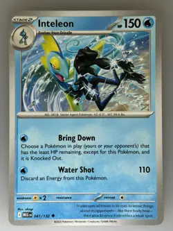 Pokemon Inteleon - Normal ME01: Mega Evolution (MEG) 041/132 NM - Image 1