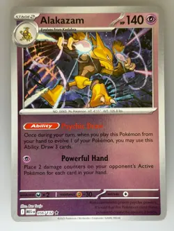 Pokemon Alakazam Reverse Holo ME01: Mega Evolution (MEG) 056/132 NM - Image 1