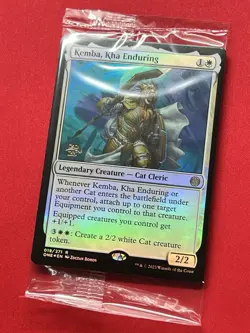 MTG Foil Kemba, Kha Enduring Prerelease Foil Sealed In original Factory Wrap - Image 1