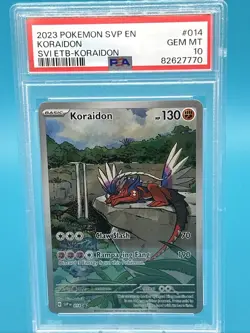 2023 Pokemon SVP EN KORAIDON SVI ETB-KORAIDON#14 PSA 10 - Image 1