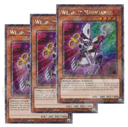 Yugioh Wind-Up Magician x 3 - 1st Edition Platinum Secret Rare NM - Free Holo - Image 1