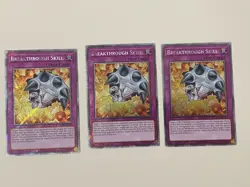 Yugioh Breakthrough Skill x 3 - 1st Edition Platinum Secret Rare NM - Free Holo - Image 1