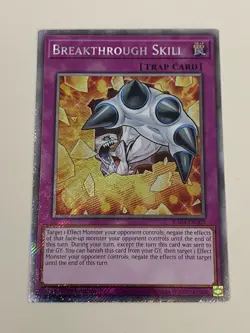 Yugioh Breakthrough Skill x 3 - 1st Edition Platinum Secret Rare NM - Free Holo - Image 2