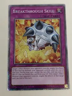 Yugioh Breakthrough Skill x 3 - 1st Edition Platinum Secret Rare NM - Free Holo - Image 4
