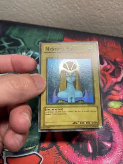 Yu-Gi-Oh! Faded 1.5 Print Unlimited LOB Mystical Elf w/foil line - Image 4