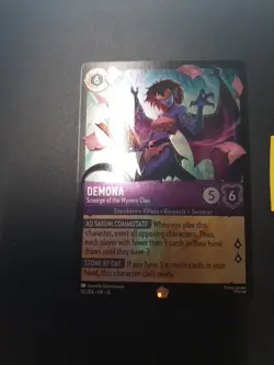 Disney Lorcana Demona-Scourge of the Wyvern Clan Card 55/204 Cold-Foil Holo #3 - Image 2