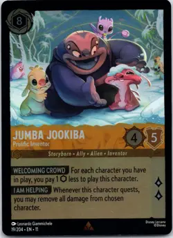 Disney Lorcana Jumba Jookiba - Prolific Inventor Winterspell Rare #19/204 NM - Image 1