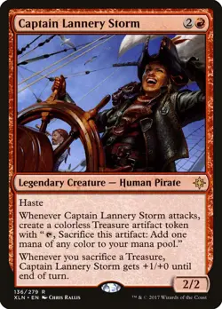 MTG Magic the Gathering Captain Lannery Storm (136/313) Ixalan NM - Image 1