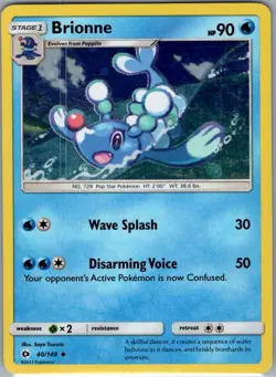 Brionne - (Cosmos Holo) 040/149 - Pokemon Card - NM - Image 1