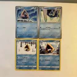 Pokemon TCG Snorunt Water Type Basic Lot 4 Cards Regular English Various Sets - Image 1