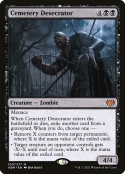 MTG Magic the Gathering Cemetery Desecrator (100/561) Innistrad Crimson Vow NM - Image 1