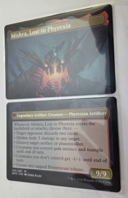 mtg, Mishra, Claimed by Gix and Phyrexian Dragon Engine; Brothers war Regular NM - Image 2