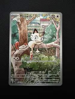 Pokemon TCG - Meowth 106/094 - Phantasmal Flames - Full Art - Image 1