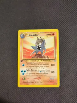 Omastar 43/75 1st Edition Neo Discovery Pokemon NM - Image 1