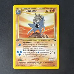 Omastar 43/75 Neo Discovery Regular 1st Edition Pokemon MJ - Image 1