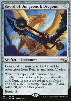 MTG Magic the Gathering Sword of Dungeons & Dragons (163/288) Unstable LP - Image 1