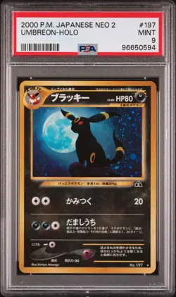 Umbreon PSA 9 - #197 - Holo - Neo 2 - 2000 - Japanese - Pokemon - Image 1