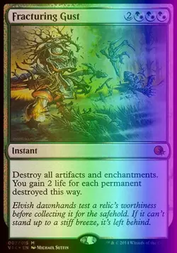 MTG Magic the Gathering Fracturing Gust (7/15) FTV Annihilation NM FOIL - Image 1