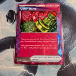 Pokemon TCG Twilight Masquerade Unfair Stamp 165/167 Ace Spec - Image 1